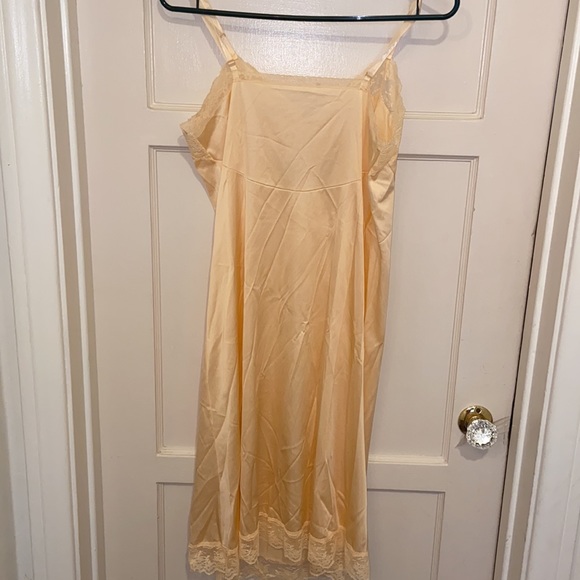 Vintage Montgomery Ward NEW Peach CHEMISE SLIP SZ 36 - Picture 6 of 9